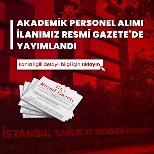 Akademik Personel Alım İlanı (24 Ağustos 2026 Tarihli ve 33350 Sayılı T.C. Resmî Gazete)